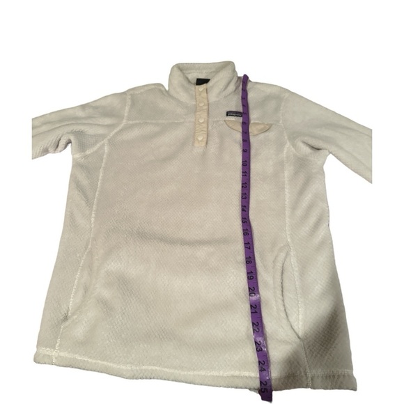 Patagonia Girl’s Re-Tool Snap-T® Fleece Pullover - Raw Linen/White X-dye - XXL - Picture 8 of 9